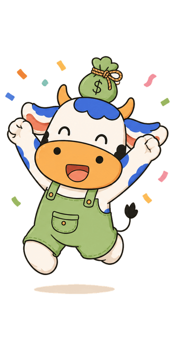 mooney mascot celebrating easy expense tracking