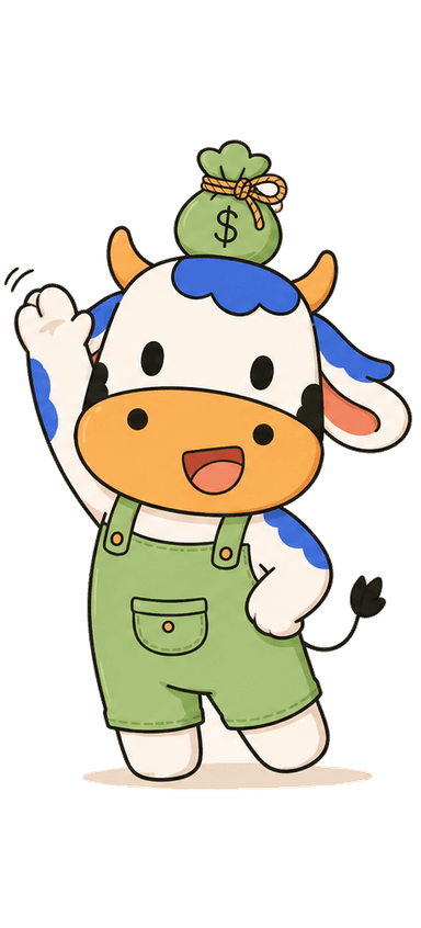 mooney mascot waving hello, voice expense tracker app